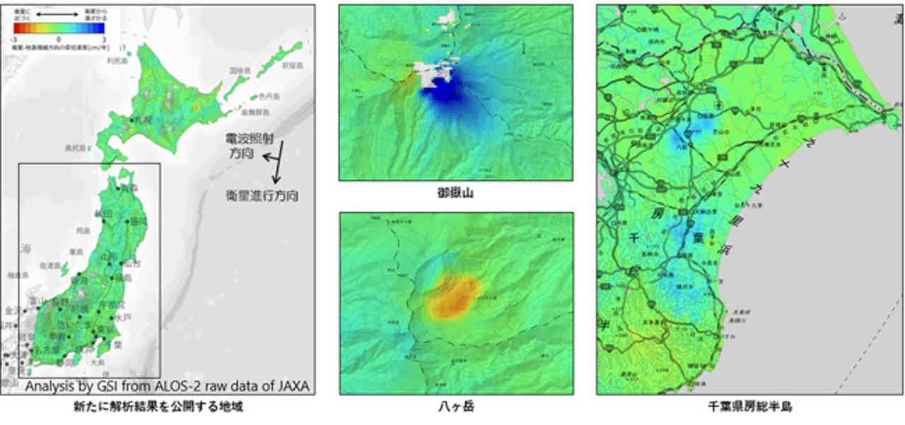国土地理院、東日本地域の衛星画像の解析結果を地理院地図で公開